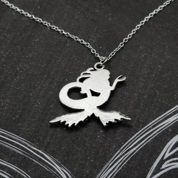 Sea Siren Mermaid Silver Necklace - Picture 4 of 4